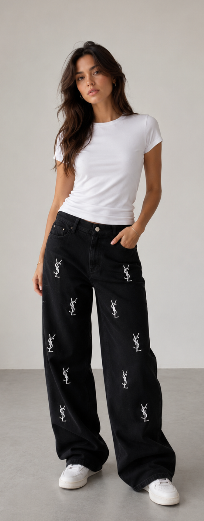 Saint Laurent YSL Logo Jeans