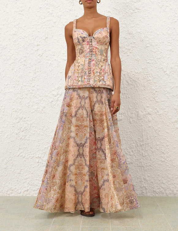 Zimmermann REBELLION CORDED MAXI DRESS
