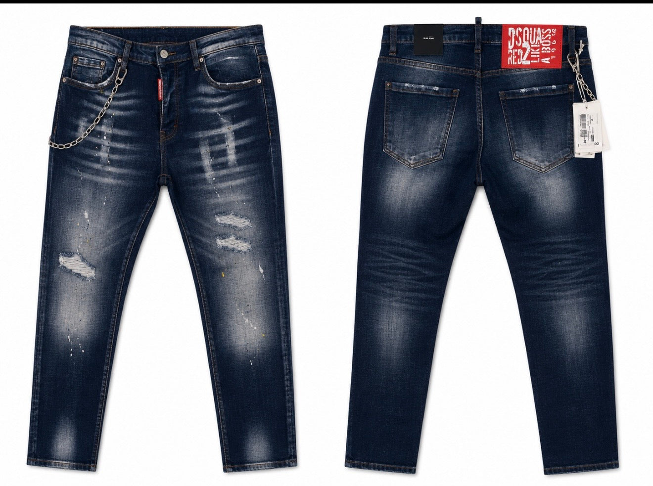 Jeans - Dsquared2 Distressed Blue
