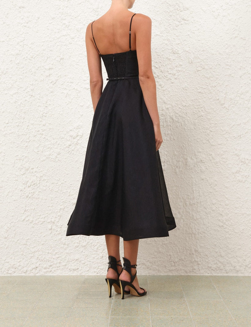 Zimmermann LUNA STRUCTURED MIDI DRESS
