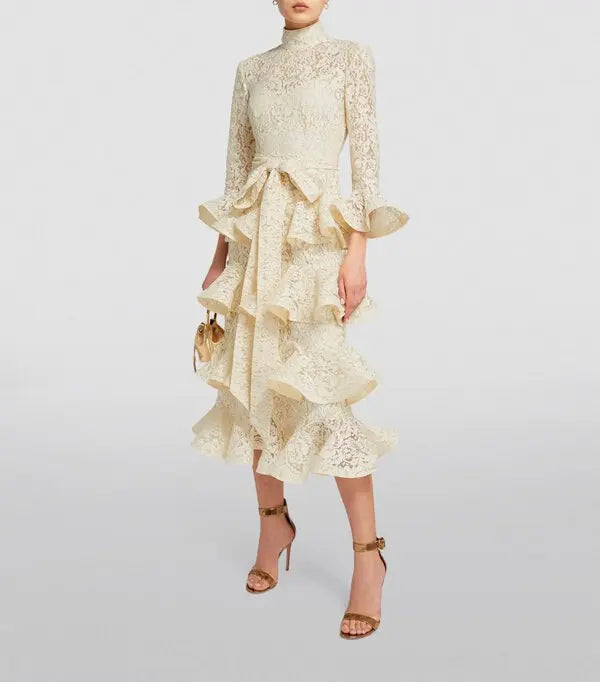 Zimmermann Lace Tama Midi Dress