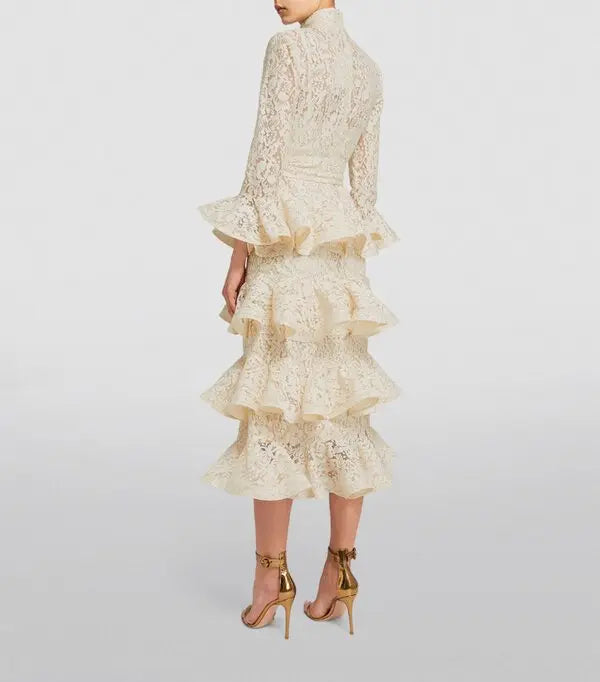 Zimmermann Lace Tama Midi Dress